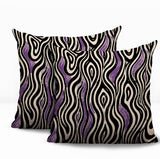 Franki Zebra Print Indoor/Outdoor Reversible Square Pillow