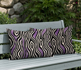 Franki Zebra Print Indoor/Outdoor Reversible Rectangular Pillow