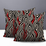 Franki Zebra Print Indoor/Outdoor Reversible Square Pillow