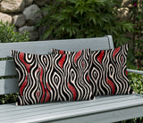Franki Zebra Print Indoor/Outdoor Reversible Rectangular Pillow