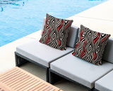 Franki Zebra Print Indoor/Outdoor Reversible Square Pillow