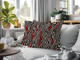 Franki Zebra Print Indoor/Outdoor Reversible Square Pillow