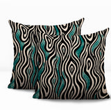 Franki Zebra Print Indoor/Outdoor Reversible Square Pillow