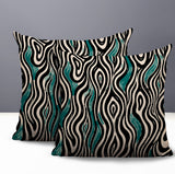 Franki Zebra Print Indoor/Outdoor Reversible Square Pillow
