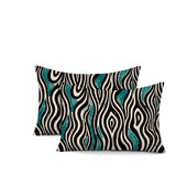 Franki Zebra Print Indoor/Outdoor Reversible Rectangular Pillow