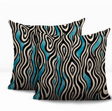 Franki Zebra Print Indoor/Outdoor Reversible Square Pillow