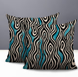 Franki Zebra Print Indoor/Outdoor Reversible Square Pillow