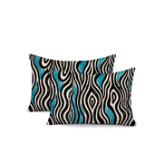 Franki Zebra Print Indoor/Outdoor Reversible Rectangular Pillow