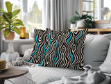 Franki Zebra Print Indoor/Outdoor Reversible Square Pillow
