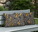Franki Zebra Print Indoor/Outdoor Reversible Rectangular Pillow