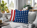 Freedom Day 2 Sets Indoor/Outdoor Reversible Square Pillow