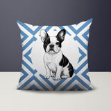French Bulldog  Indoor/Outdoor Reversible Square Pillow