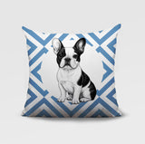 French Bulldog  Indoor/Outdoor Reversible Square Pillow