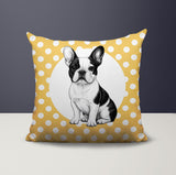 French Bulldog  Indoor/Outdoor Reversible Square Pillow