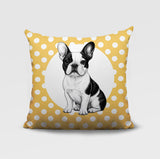 French Bulldog  Indoor/Outdoor Reversible Square Pillow
