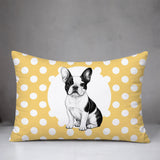 French Bulldog  Indoor/Outdoor Reversible Rectangular Pillow