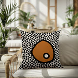 Frida Abstract Square Indoor/Outdoor Throw Pillow
