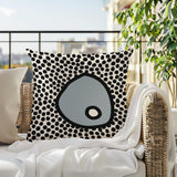 Frida Abstract Square Indoor/Outdoor Throw Pillow