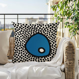 Frida Abstract Square Indoor/Outdoor Throw Pillow