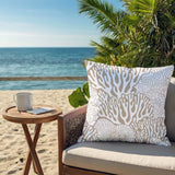 Frogatty Coral Reef Square Indoor/Outdoor Throw Pillow
