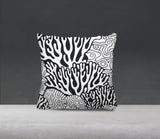 Frogatty Coral Reef Square Indoor/Outdoor Throw Pillow
