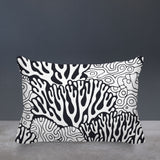 Frogatty Coral Reef Lumbar Indoor/Outdoor Throw Pillow