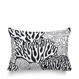 Frogatty Coral Reef Lumbar Indoor/Outdoor Throw Pillow
