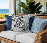Frogatty Coral Reef Square Indoor/Outdoor Throw Pillow