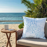 Frogatty Coral Reef Square Indoor/Outdoor Throw Pillow