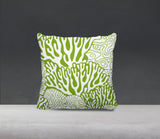 Frogatty Coral Reef Square Indoor/Outdoor Throw Pillow