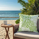 Frogatty Coral Reef Square Indoor/Outdoor Throw Pillow