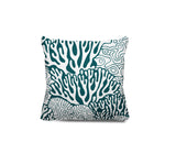 Frogatty Coral Reef Square Indoor/Outdoor Throw Pillow