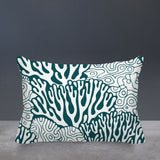 Frogatty Coral Reef Lumbar Indoor/Outdoor Throw Pillow