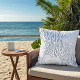 Frogatty Coral Reef Square Indoor/Outdoor Throw Pillow