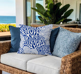 Frogatty Coral Reef Lumbar Indoor/Outdoor Throw Pillow