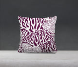 Frogatty Coral Reef Square Indoor/Outdoor Throw Pillow