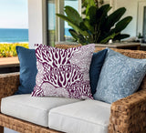 Frogatty Coral Reef Lumbar Indoor/Outdoor Throw Pillow