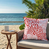 Frogatty Coral Reef Square Indoor/Outdoor Throw Pillow