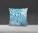 Frogatty Coral Reef Square Indoor/Outdoor Throw Pillow