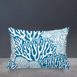 Frogatty Coral Reef Lumbar Indoor/Outdoor Throw Pillow