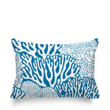 Frogatty Coral Reef Lumbar Indoor/Outdoor Throw Pillow