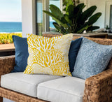 Frogatty Coral Reef Lumbar Indoor/Outdoor Throw Pillow