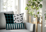 Froza Abstract Reversible Indoor/Outdoor Square Pillow
