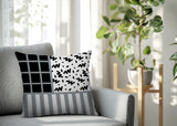 Froza Abstract Reversible Indoor/Outdoor Square Pillow