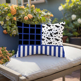 Froza Abstract Reversible Indoor/Outdoor Rectangle Pillow