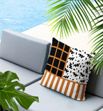 Froza Abstract Reversible Indoor/Outdoor Square Pillow
