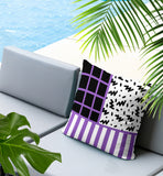 Froza Abstract Reversible Indoor/Outdoor Square Pillow