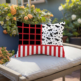 Froza Abstract Reversible Indoor/Outdoor Rectangle Pillow