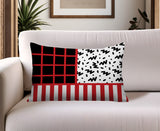 Froza Abstract Reversible Indoor/Outdoor Rectangle Pillow