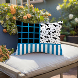 Froza Abstract Reversible Indoor/Outdoor Rectangle Pillow